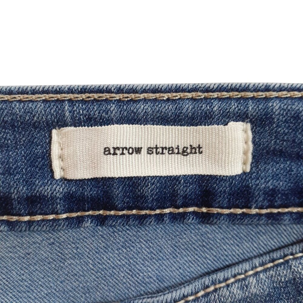 Jessica Simpson Arrow Y2K Straight Jeans Womens Size 30 Blue Denim Distressed - Picture 6 of 7